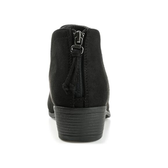 Journee Livvy Back Heel Zip Stacked Heel Booties New Size 12 - Picture 4 of 6